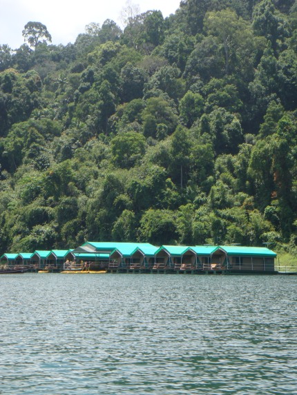 The floating tented camp
